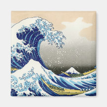 La onda grande de Kanagawa Katsushika Hokusai Iman De Frigorífico