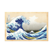 La onda grande de Kanagawa Katsushika Hokusai Lona Estirada Galerias