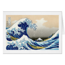 La onda grande de Kanagawa Katsushika Hokusai Tarjeta
