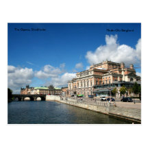 La ópera, Estocolmo, Ola B de la foto… Tarjeta Postal