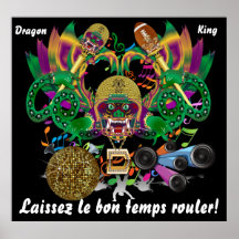 La opinión del rey del dragón del carnaval del fút poster