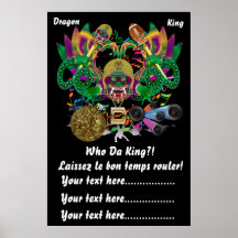 La opinión del rey del dragón del carnaval del fút impresiones