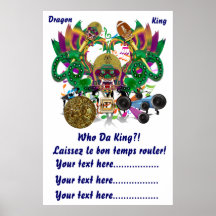 La opinión del rey del dragón del carnaval del fút poster