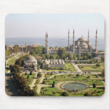 La opinión el sultán Ahmet Camii construyó 1609-16 Alfombrillas De Raton