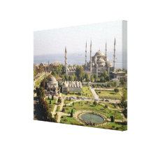 La opinión el sultán Ahmet Camii construyó 1609-16 Lona Envuelta Para Galerias