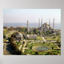 La opinión el sultán Ahmet Camii construyó 1609-16 Impresiones