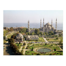 La opinión el sultán Ahmet Camii construyó 1609-16 Postales