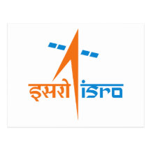 La organización de investigación india del espacio tarjeta postal