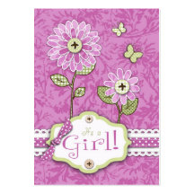 La organza florece el rosa de Notecard del recorda Tarjeta Personal
