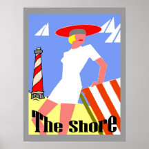 La orilla, galón en el faro posters