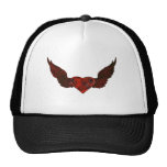 la oscuridad se va volando el corazón rojo gorro de camionero