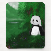La panda feliz tapetes de ratón