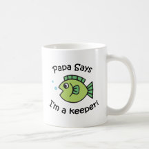 La papá dice que soy encargado taza de café