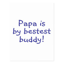 La papá es mi compinche de Bestest Tarjetas Postales
