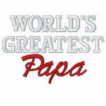 La papá más grande del mundo sudadera bordada