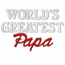 La papá más grande del mundo sudadera bordada