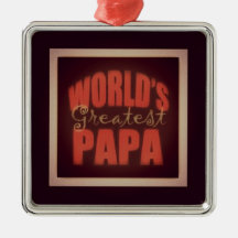 la papá más grande del mundo ornamento para arbol de navidad