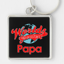 La papá más grande del mundo llavero personalizado