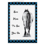 LA PARTE POSTERIOR DEL CABALLO: ODIE VERLE IR: ILU TARJETA