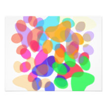 La pata abstracta imprime la invitación