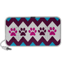La pata rosada del perrito del trullo de Chevron i iPod Altavoz