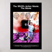 La película de acción 99,9%: El cartel de película Poster