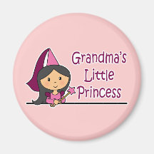 La pequeña princesa de la abuela imanes para frigoríficos