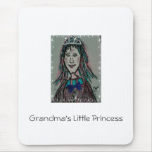 La pequeña princesa de la abuela tapete de ratón