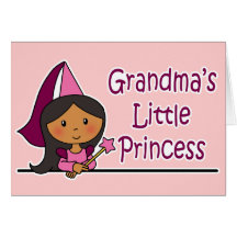 La pequeña princesa de la abuela tarjeta