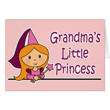 La pequeña princesa de la abuela tarjeton