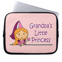 La pequeña princesa del abuelo funda computadora