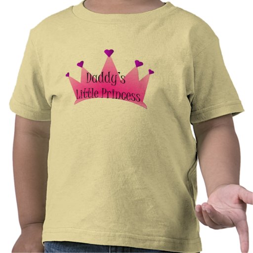 La pequeña princesa del papá camiseta