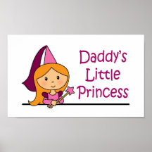 La pequeña princesa del papá impresiones