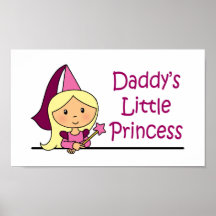 La pequeña princesa del papá impresiones