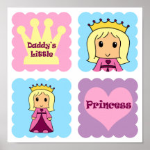 La pequeña princesa del papá poster