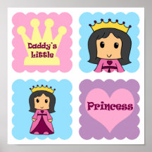 La pequeña princesa del papá posters