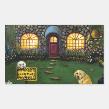 La pesadilla peor 2 de Kinkade Rectangular Altavoces