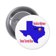 La pesadilla republicana Tejas da vuelta al azul Pins