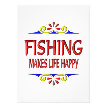 La pesca hace vida feliz invitaciones personales 