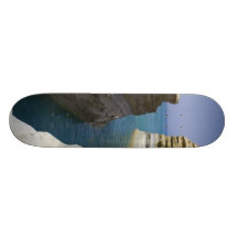 La piedra caliza oscila rocas en la isla de Corfú Patineta Personalizada