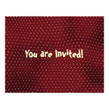 La piel roja real del lagarto escala invitaciones invitación