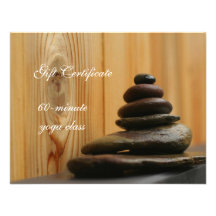 La pila de meditación empiedra el vale invitaciones personalizada