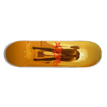 La pintada apelmaza la cubierta patineta