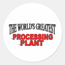 La planta de tratamiento más grande del mundo pegatinas redondas