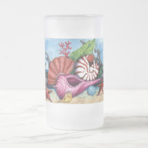 ¡La playa descasca PARTES INFERIORES de la pintura Taza