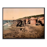 La playa en el baño del tiempo, Trouville, vinta d Tarjetas Postales