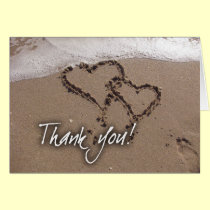 La playa le agradece tarjetas