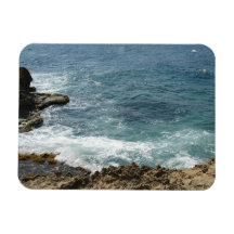 La playa resuelve el océano iman flexible