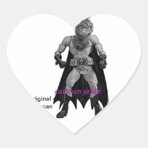 la poder del catman calcomanías corazones