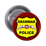 La policía de la gramática abotona pin